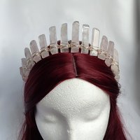 APHRODITE Rose Quartz Crystal Crown