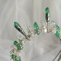 GREEN SPIRIT Titanium Quartz Crystal Crown
