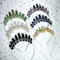 Mini crown collection with a choice of crystals and optional silver moon.