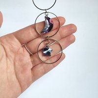 Moon, star, heart and butterfly ring suncatchers in silver or gold.