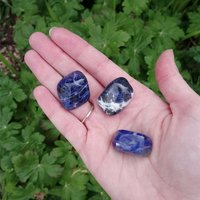 Sodalite polished tumblestone.