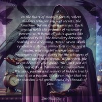 AMETHYST RAVEN Crystal Crown