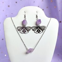 Butterfly Amethyst Earrings