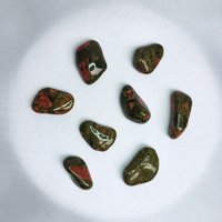 Unakite Wire Wrapped Pendant in Silver