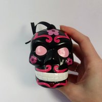 Day of the Dead Hanging Skull