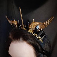 VALKYRIE Black Agate Crystal Crown