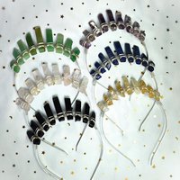 Mini crown collection with a choice of crystals and optional silver moon.