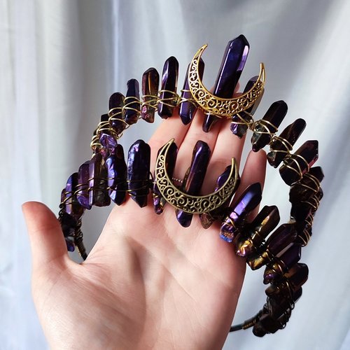 MYSTIQUE Titanium Quartz Crystal Crown