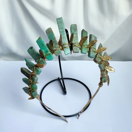 DIANA Amazonite Crystal Crown