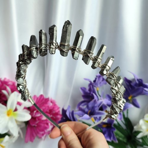 MERCURY Titanium Quartz Crystal Crown
