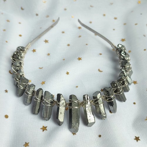 MERCURY Titanium Quartz Crystal Crown