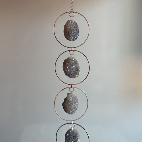 Druzy Quartz Suncatcher