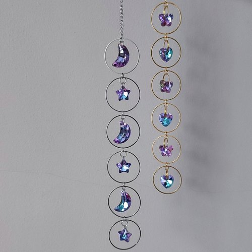 Moon, Star, Heart and Butterfly Suncatchers