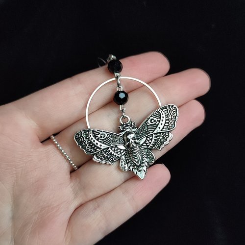 Death Moth Earrings