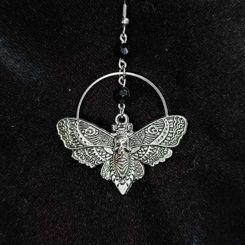Death Moth Earrings