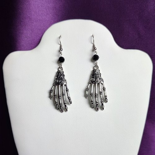 Skeleton Hand Earrings