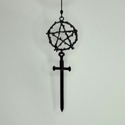 Pentacle Sword Earrings