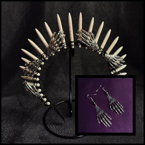 BONES Howlite Crystal Crown