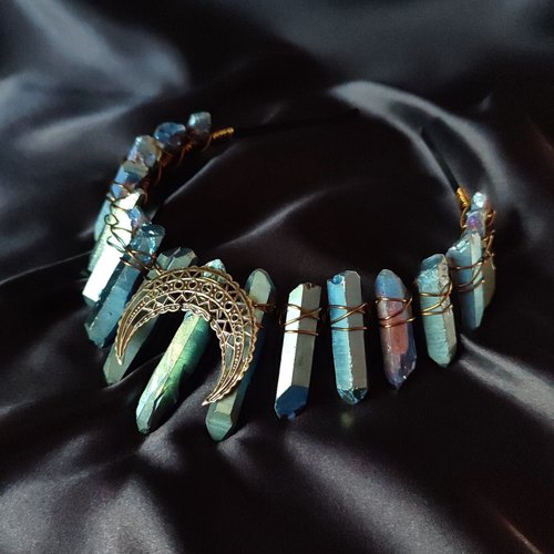 GALAXIA Titanium Quartz Crystal Crown