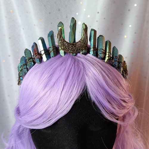 GALAXIA Titanium Quartz Crystal Crown