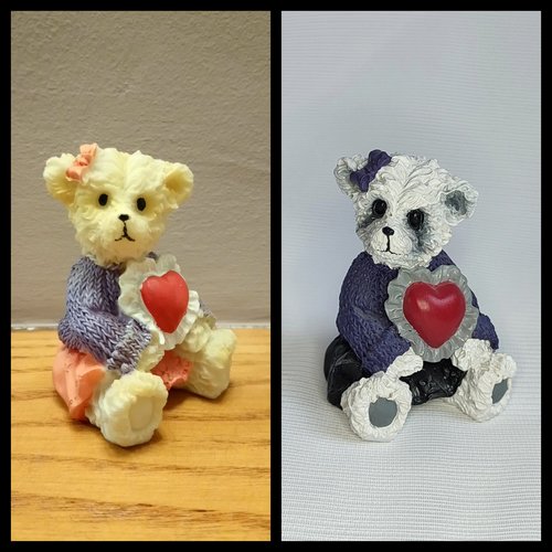 Bear with Heart Figurine