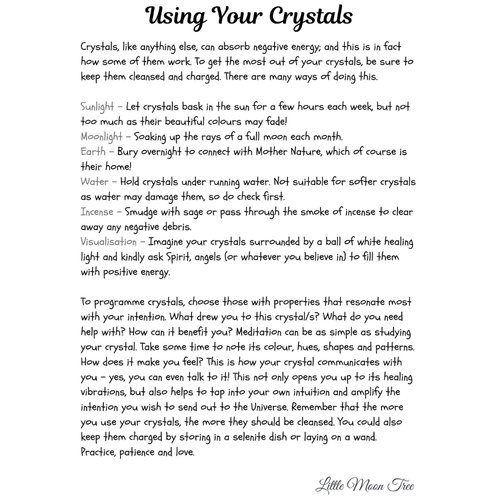 Heart Chakra Crystal Set with Guide