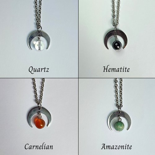 Moon Gemstone Necklace