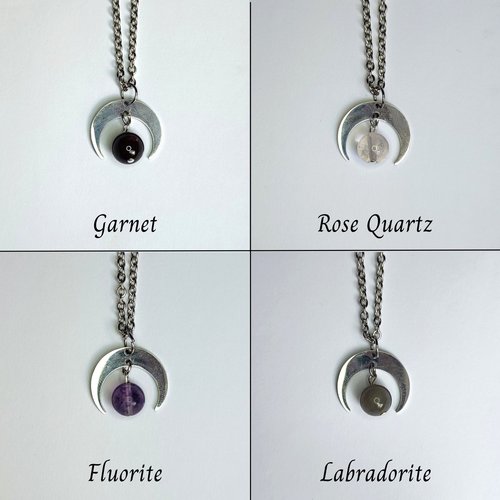 Moon Gemstone Necklace