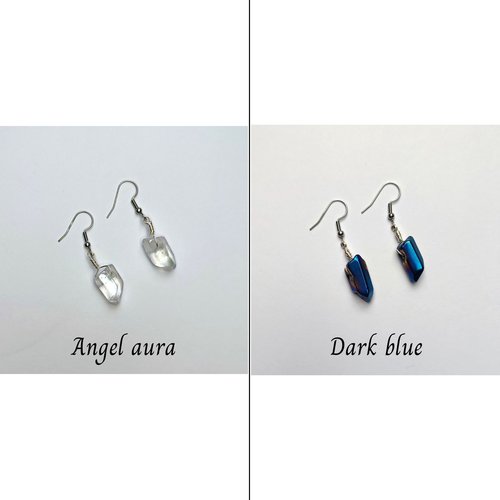 Wire wrapped Crystal Earrings
