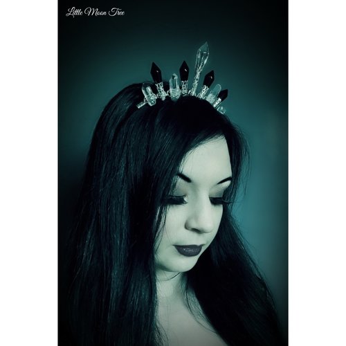 DARK ANGEL Glass Crystal Crown