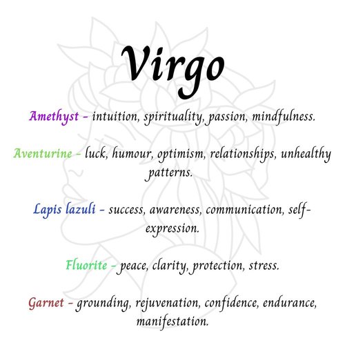 Virgo Gemstone Pendant
