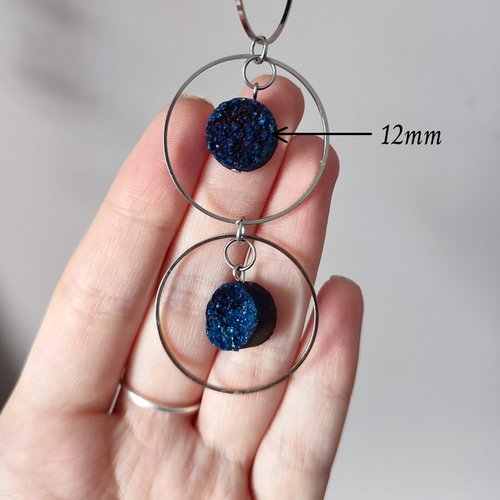 Mini Druzy Quartz Suncatcher