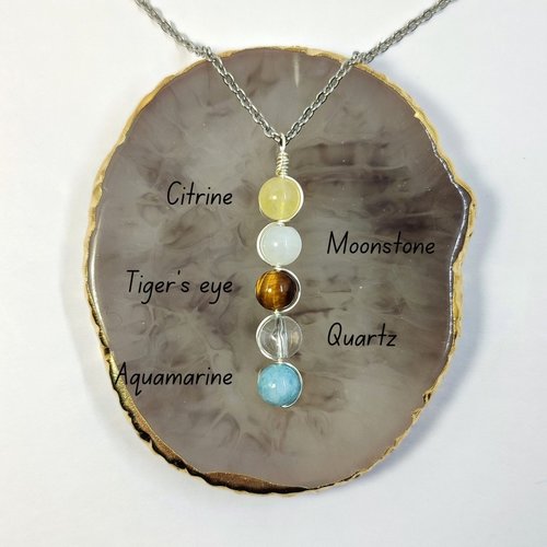 Gemini Gemstone Pendant
