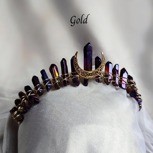 MYSTIQUE Titanium Quartz Crystal Crown
