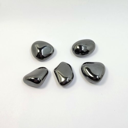 Hematite polished tumblestone.