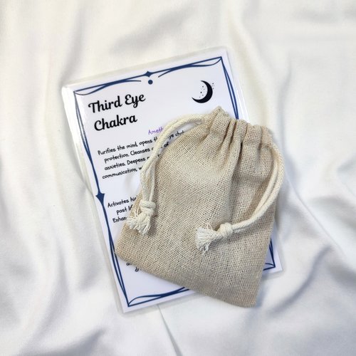 Third Eye Chakra Crystal Set with Guide