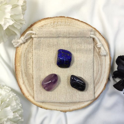 Third Eye Chakra Crystal Set with Guide