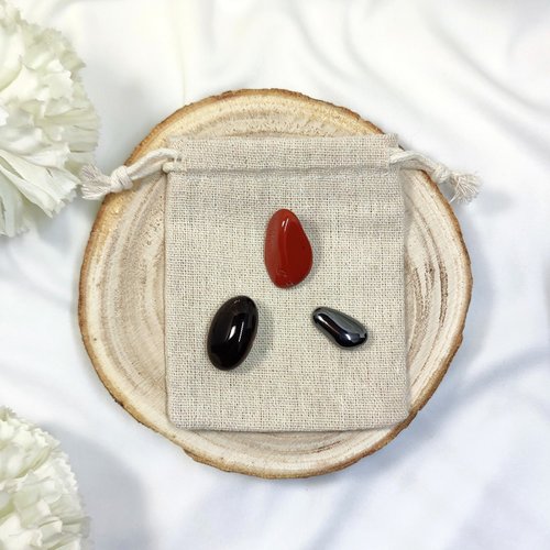 Root Chakra Crystal Set with Guide