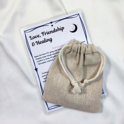 Love, Friendship & Healing Crystal Set with Guide