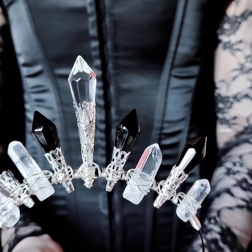 DARK ANGEL Glass Crystal Crown