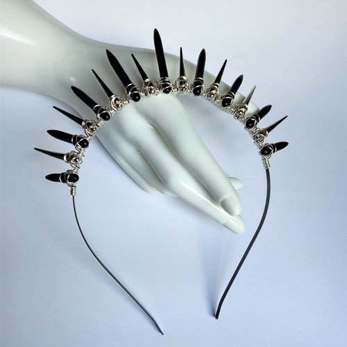 PUNK ROCK Howlite Crystal Crown