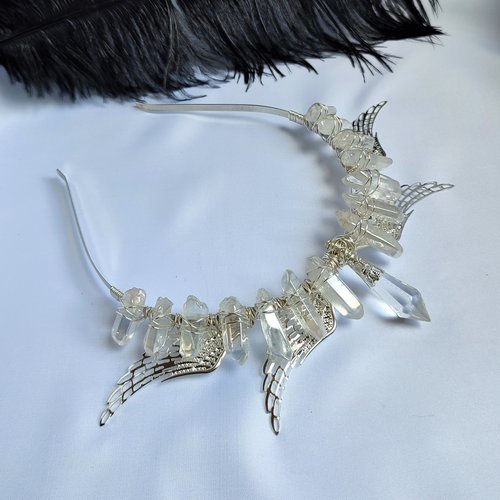 ANGELUS Aura Quartz Crystal Crown