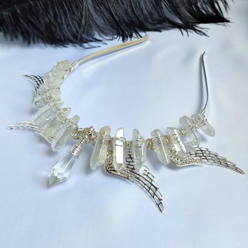 ANGELUS Aura Quartz Crystal Crown