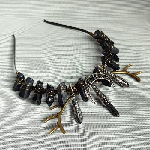 NORSE Black Quartz Crystal Crown