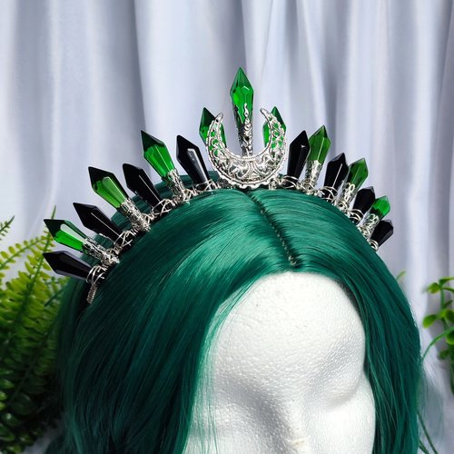 POISON IVY Glass Crystal Crown