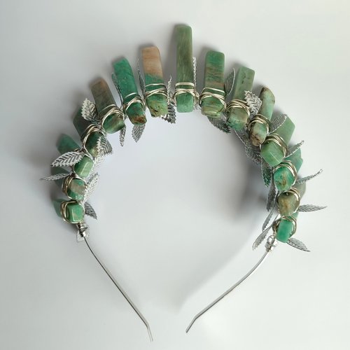 DIANA Amazonite Crystal Crown