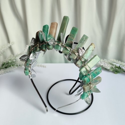 DIANA Amazonite Crystal Crown