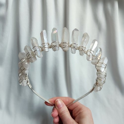 AURORA Aura Quartz Crystal Crown