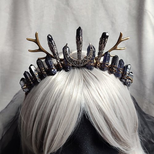NORSE Black Quartz Crystal Crown