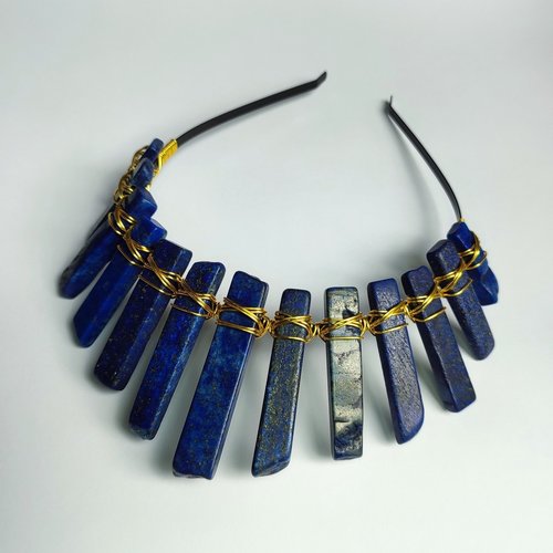 CLEOPATRA Lapis Lazuli Crystal Crown